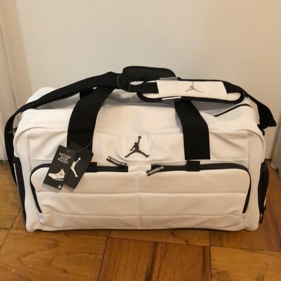 jordan duffle bag leather
